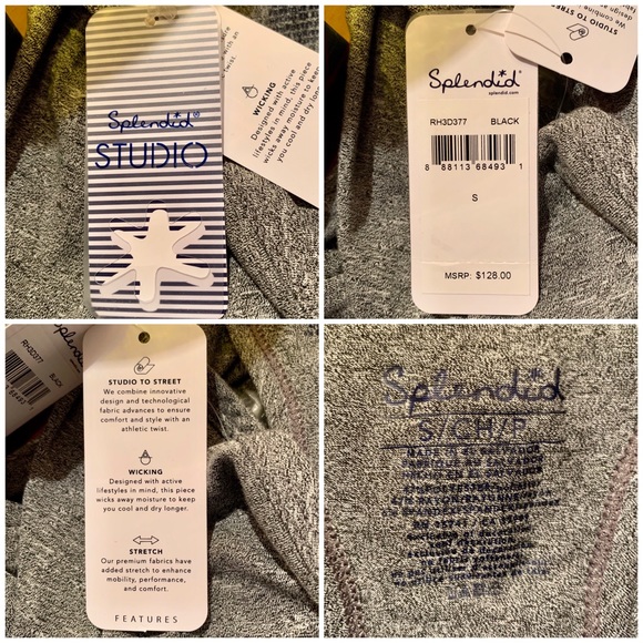 NWT Splendid Jumpsuit Marled Grey Size Small - Picture 8 of 9